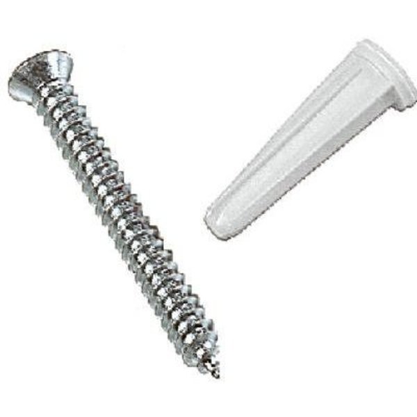 Knape & Vogt 6PK WHT Screws 80-88DP WH